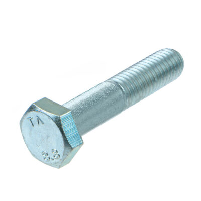 Hexagon head bolt, partially threaded, DIN 931, 8.8, vZn, M 20 x 85
