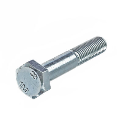 Hexagon head bolt, partially threaded, DIN 931, 10.9, vZn, M 12 x 55
