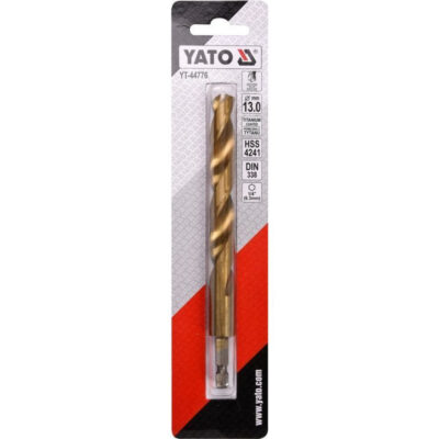 Drill bit for metal DIN 338, YATO, HEX, HSS-Tin, Ø 13.0