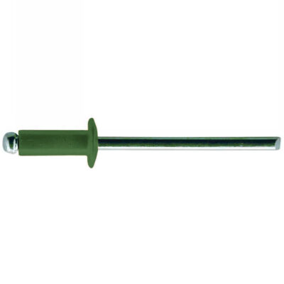 Blind rivet, DIN 7337A, Al/St, Ø 4.0 x 10, RAL 6002