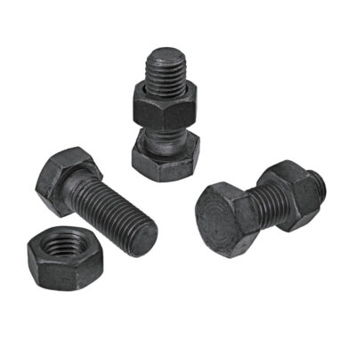 Hexagon head bolt for steel structures, DIN 7990, 3.6, Bl., M 20 x 70