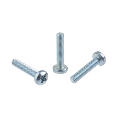 Pan head machine screw, DIN 7985, 4.8, vZn, M 2.5 x 10