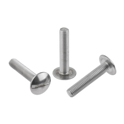 Slotted mushroom head screw, full thread, A2, M 8 x 70