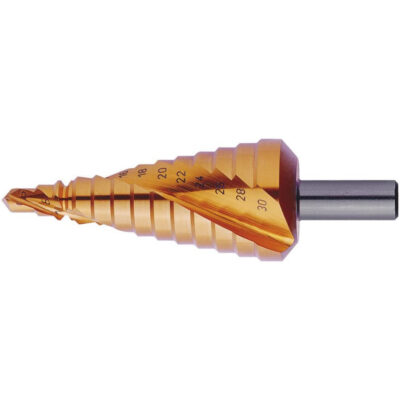 Spiral step drill bit FORUM, HSS - TiN, Ø 4 - 20 mm