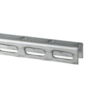 Perforated channel U-profile, vZn, 30 / 30 / 30 - 2.00 x 2000