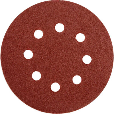 Paper sanding discs YATO, Velcro, 8 holes, Ø 125, P80, 5 pcs