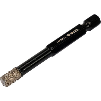 Diamond drill bit YATO, 1/4", HEX, Ø 6 x 65 mm