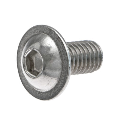 Button flange head socket screw, ISO 7380 F, A2, M 6 x 6