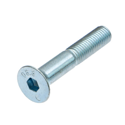 Flat head countersunk socket cap screw, DIN 7991, 8.8, vZn, M 8 x 10