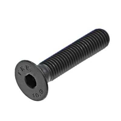 Flat head countersunk socket cap screw, DIN 7991, 10.9, Bl., M 18 x 40