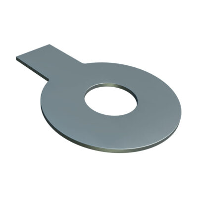 Tab washer with long tab, DIN 93, vZn, M 52