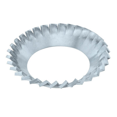 Serrated lock washer, DIN 6798 V, vZn, M 5