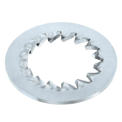 Serrated lock washer, DIN 6798 I, vZn, M 8