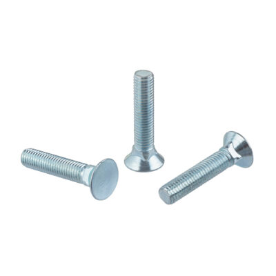 Flat countersunk square neck bolt, DIN 608, 4.6, vZn, M 12 x 40
