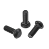 Bolt with square neck and large cup head,10.9, Bl., M 12 x 35