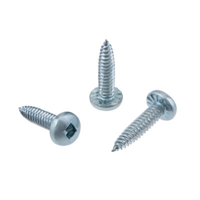 Self-drilling screw, serrated flange, Form N, SQ 2, vZn, Ø 4  x  13